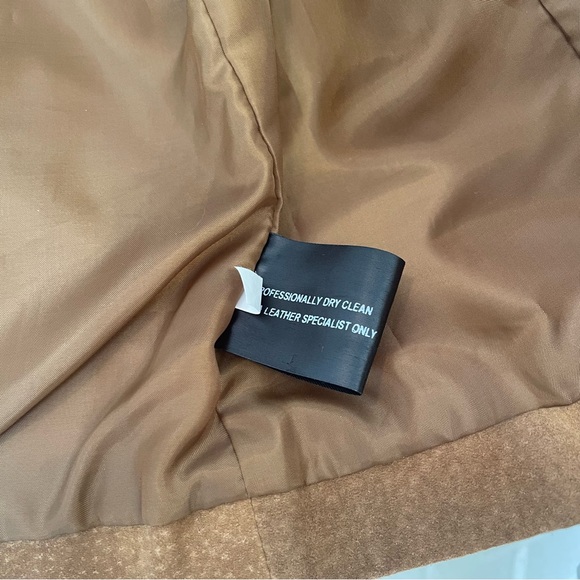 The Last Best Place Tan Suede Fringe Jacket Vintage Beauty Size Medium Festival - Picture 9 of 12